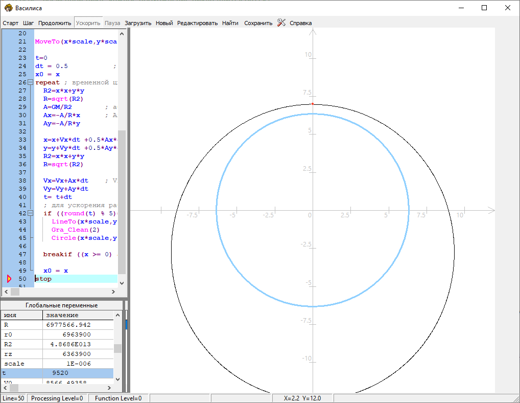 Элиптическая орбита